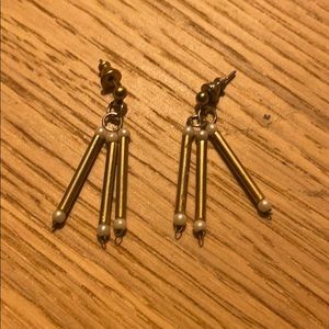 Dangly pearl boho Vintage earrings